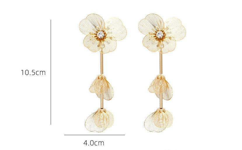 Flower and Leaf Fashion Earrings